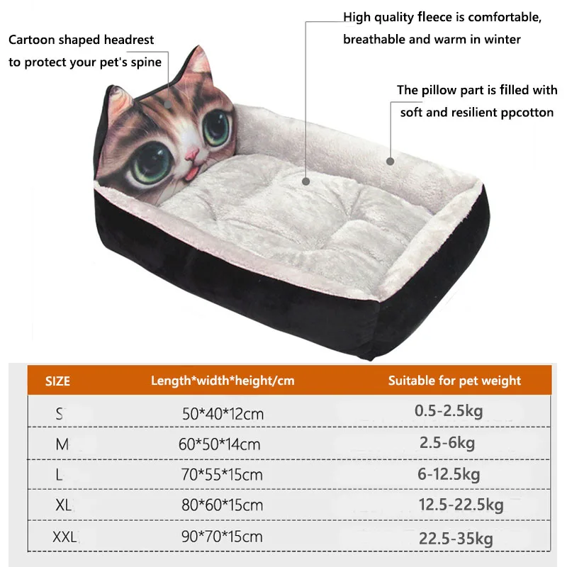 

Cute Pet Dog Bed Mats Animal Cartoon Shaped for Large Dogs Pet Sofa Kennels Cat House Dog Pad Teddy Mats Big Blanket Supplies