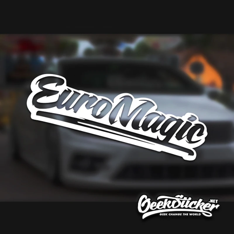 Euro magic Waterproof Auto Car Front Window Windshield Decal reflective Sticker For Peuge Volkswage BMW VW benz audi Styling | Автомобили
