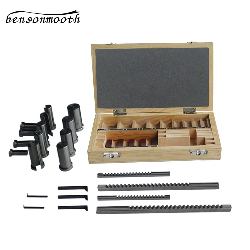 22 шт. Hss паз Keyway Broaches набор втулок Комплект прокладок метрическая система 12 30 HSS