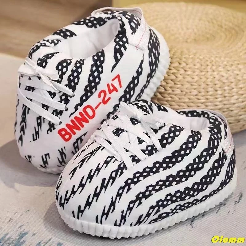 winter slippers womenmen cute bread shoes women warm home slippers ladies home shoes big size 36 44 house snug sneakers woman free global shipping