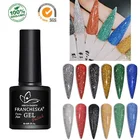 FRANCHESKA 8 мл световой блесток УФ Гель-лак флуоресцентный мерцание свечение Blacklight блеск для вспышки для диско-домашней вечерние TSLM1