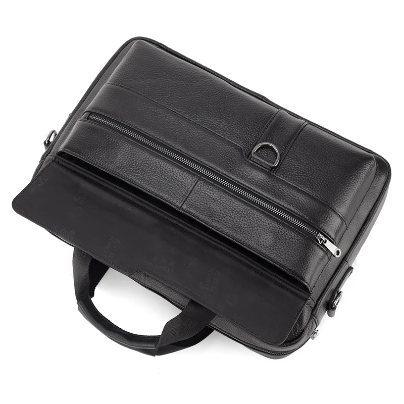 

PI UNCLE Leather Men's Retro Briefcase Messenger Bag Large Capacity Handbag Business Casual