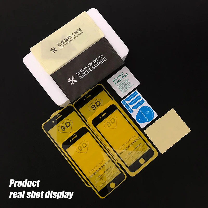 Закаленное стекло 9D 1 шт. Защитная пленка для IPhone SE 2020 11 Pro Xs Max Xr 8 7 6 6s Plus 8plus 7Plus 11Pro