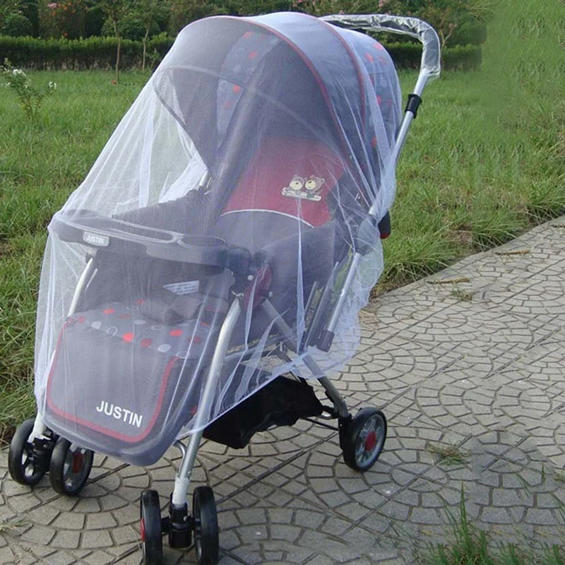 

Baby Stroller Mosquito Insect Shield Net Summer Pushchair Anti-bug Netting Infant Protection Mesh Stroller Accessories 2021