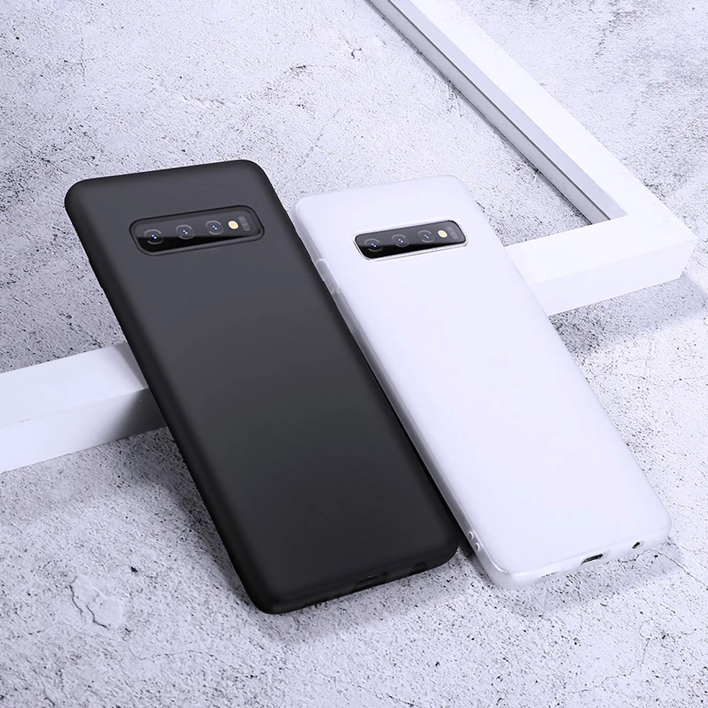Ультратонкий матовый пластиковый чехол накладка для Samsung Galaxy S9 Plus S10E S10 Модный