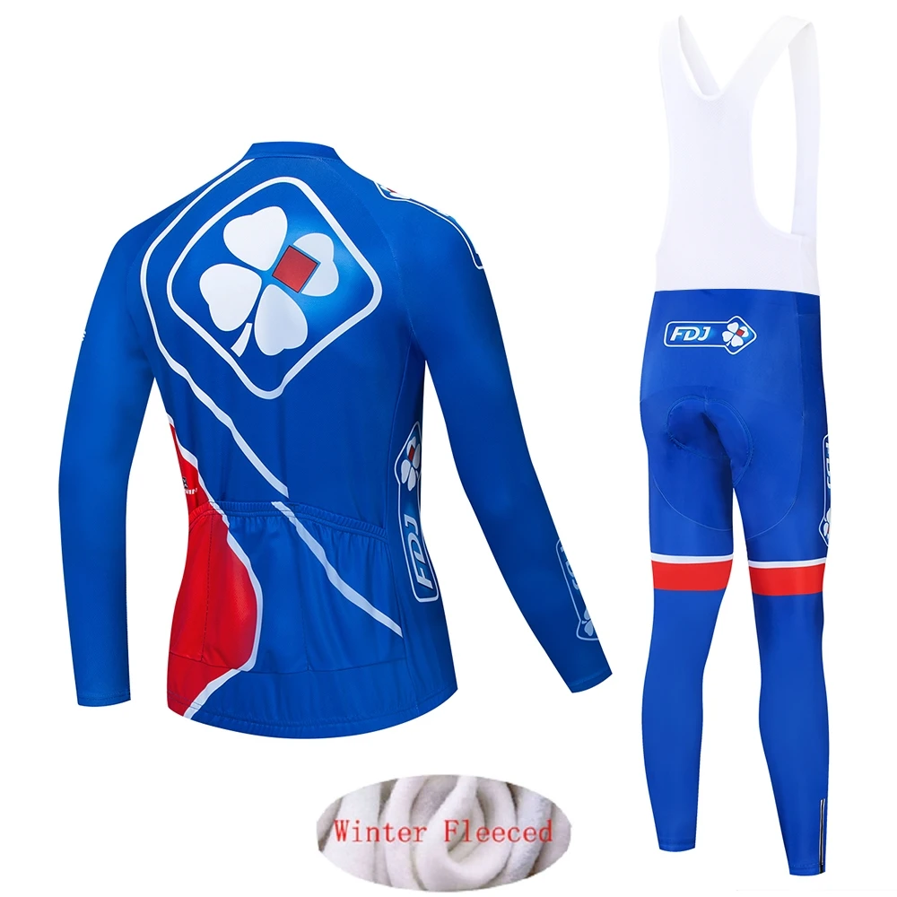 

New! 2020 Winter Cycling Clothes Set Man Jersey thermal fleece suit outdoor riding bike MTB clothing Jacket Bib Pants warm Kit