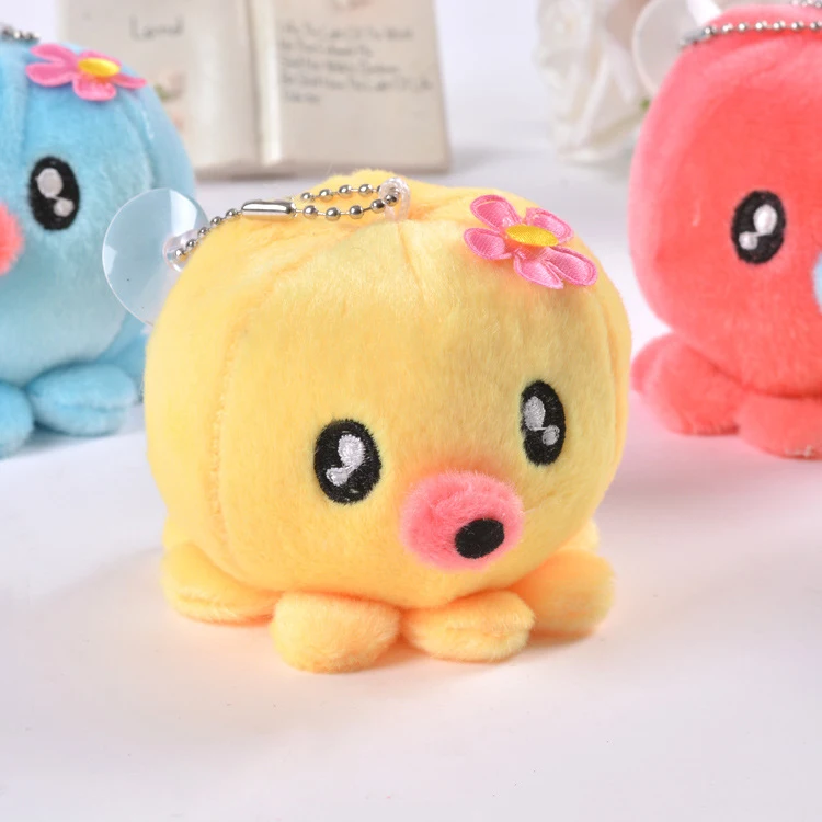 Маленькая милая плюшевая набивная кукла осьминог игрушка брелок подвеска