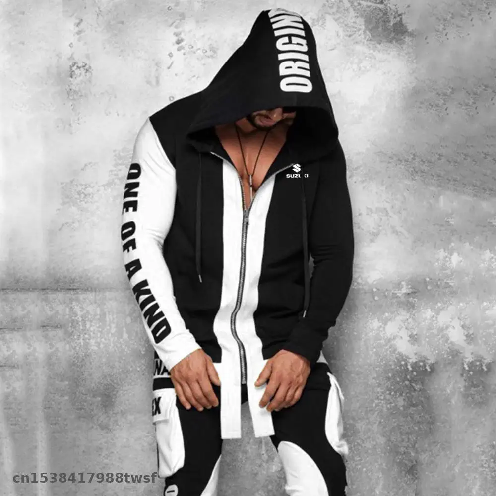 

Dress 2021 Men Tracksuit 2 Piece Tops And Pants Mens Sweat Suits Set Letter Print Jogger Sets for suzuki Clothing