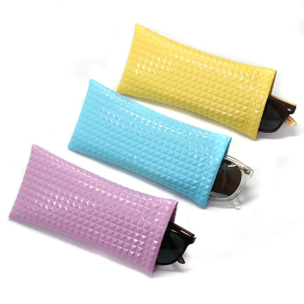 

Fashion PU Leather Sunglasses Bag Portable Waterproof Glasses Storage Pouch Unisex Candy Color Eyewear Case