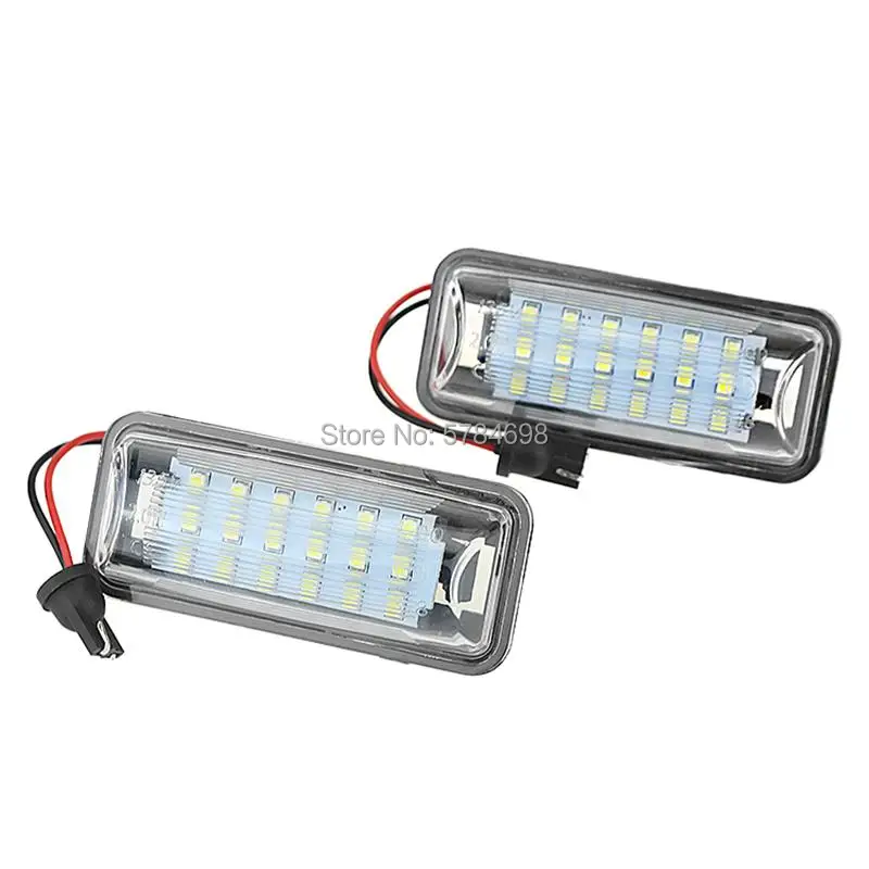 Белый светодиодный светильник для номерного знака 18SMD 2 шт. задняя