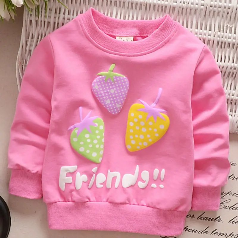 Новинка 2019 джемпер для девочек весенне Осенняя детская толстовка с капюшоном