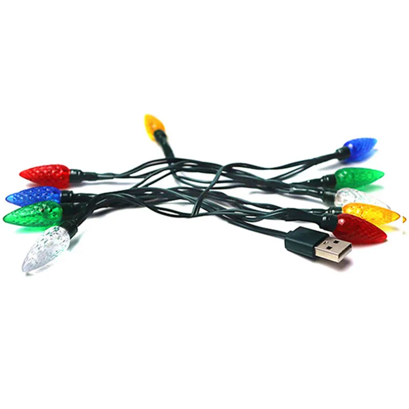 2019 Счастливого Рождества светильник светодиодный USB кабель зарядное устройство