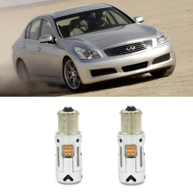 

Front Turn Signal Light For Infiniti G37 Saloon M (Y51) M35 M45 Q45 III (F50) Car Accessories Error Free Canbus 2640LM WY21W