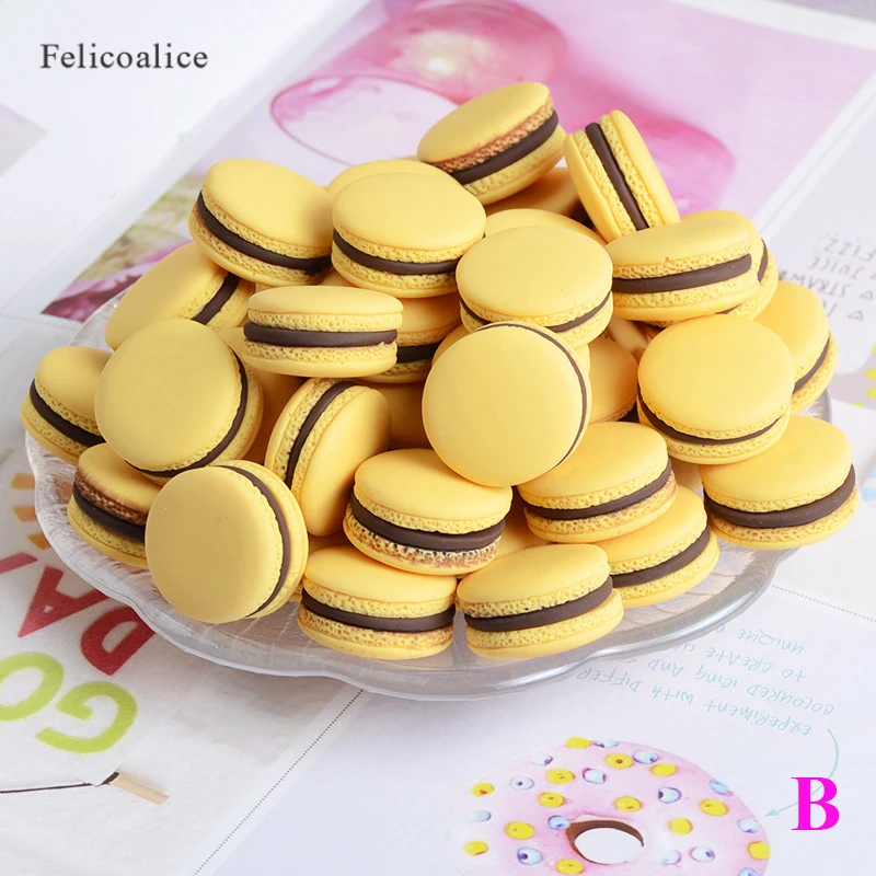 6 шт./пакет моделирование мгновенной проявки Macaroon конфеты Slime Шарм аксессуары Kawaii