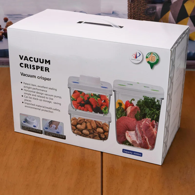 Vacuum Fresh Box kitchen Storage Containers Microwave Oven Lunch Refrigerator Accept Fruits Seal Up Food Level | Бытовая техника