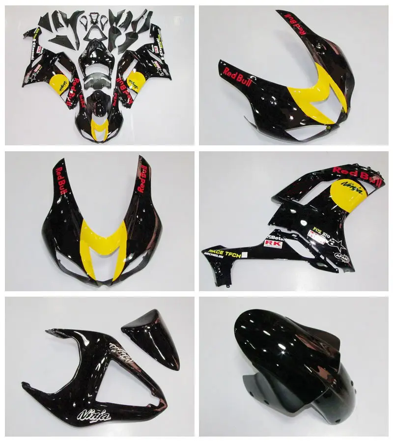 

Best Freecustom Fairing Kit FOR NINJA ZX 6R 636 07 08 ZX-6R Tim ZX6R 2007 2008 ZX 6R 07 08 Fairings & Tail Cover