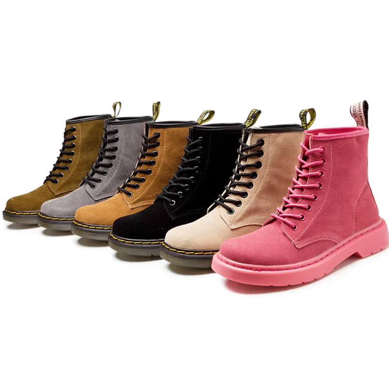 Осень-зима Крутые парные ботильоны Martin Мужские ботинки на массивном каблуке