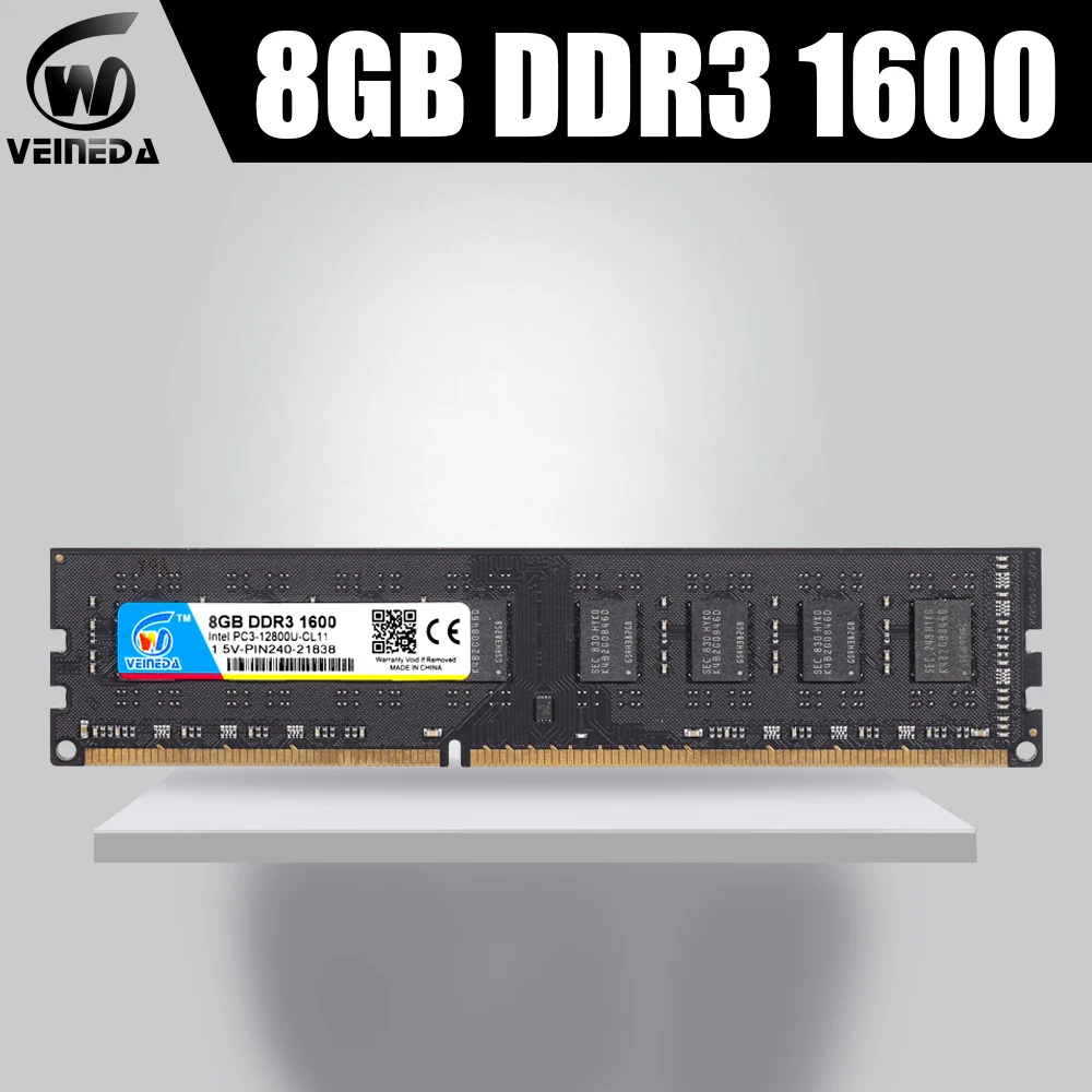 Оперативная память VEINEDA ddr3 4 гб 8 DDR3 ddr 3 1333 для настольных ПК совместимая Память DIMM