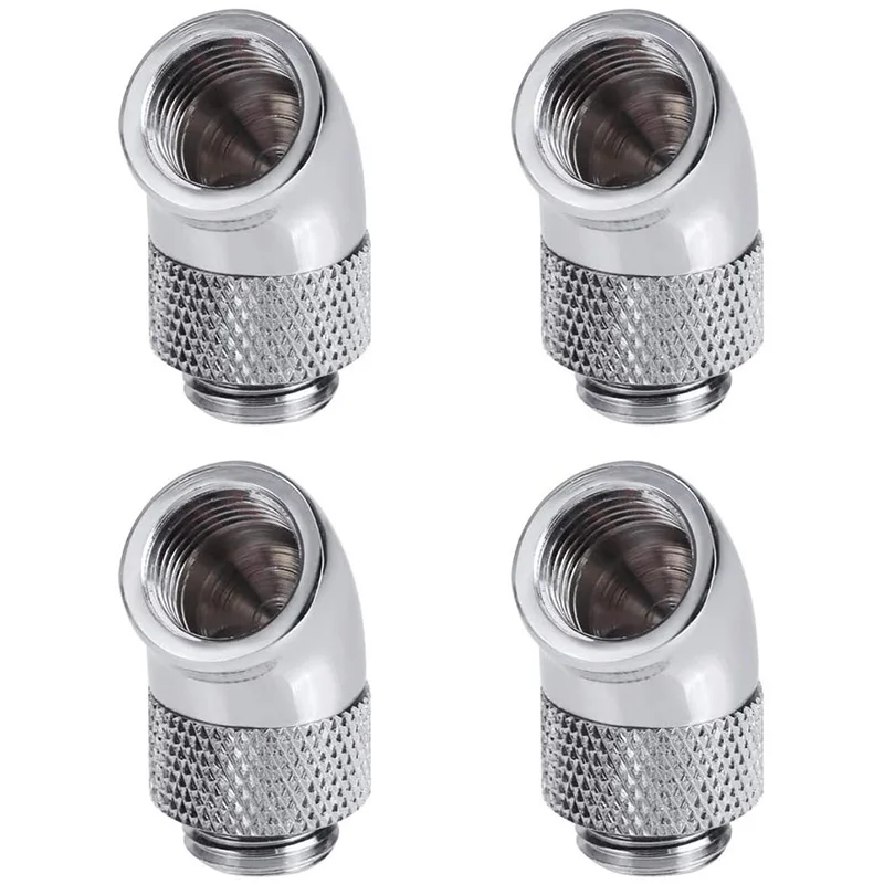 G1/4 Inch Male to Female Extender Fitting 4-Pack 45 Degree Rotary | Компьютеры и офис
