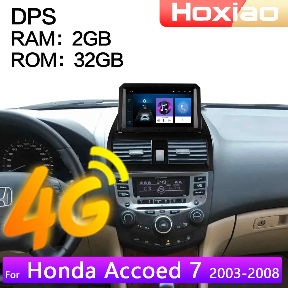 Автомагнитола 2 din 4G Android 8 1 мультимедийный видеоплеер для Honda Accord 7 2003 2004 2005 2006 2007 2008