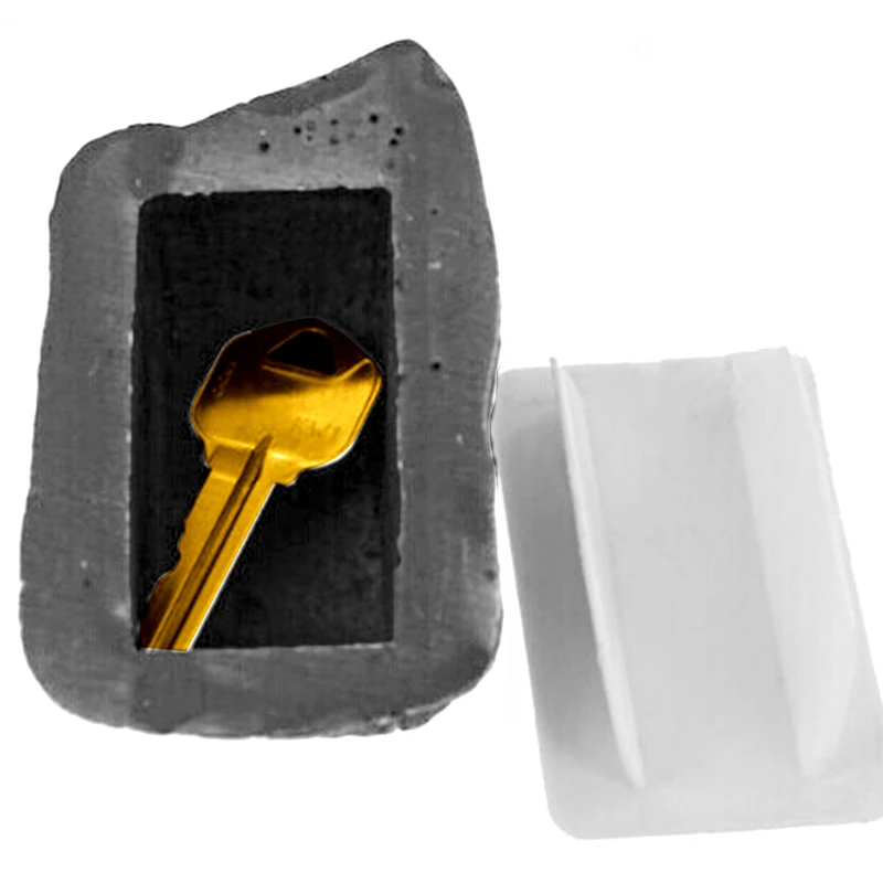 Outdoor Spare Garden Key Box Rock Hidden Hide In Stone Security Safe Storage Hiding Containers Mini Locker |