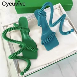 Необычные босоножки с ремешком вокруг щиколотки Необычные босоножки с ремешком вокруг щиколотки