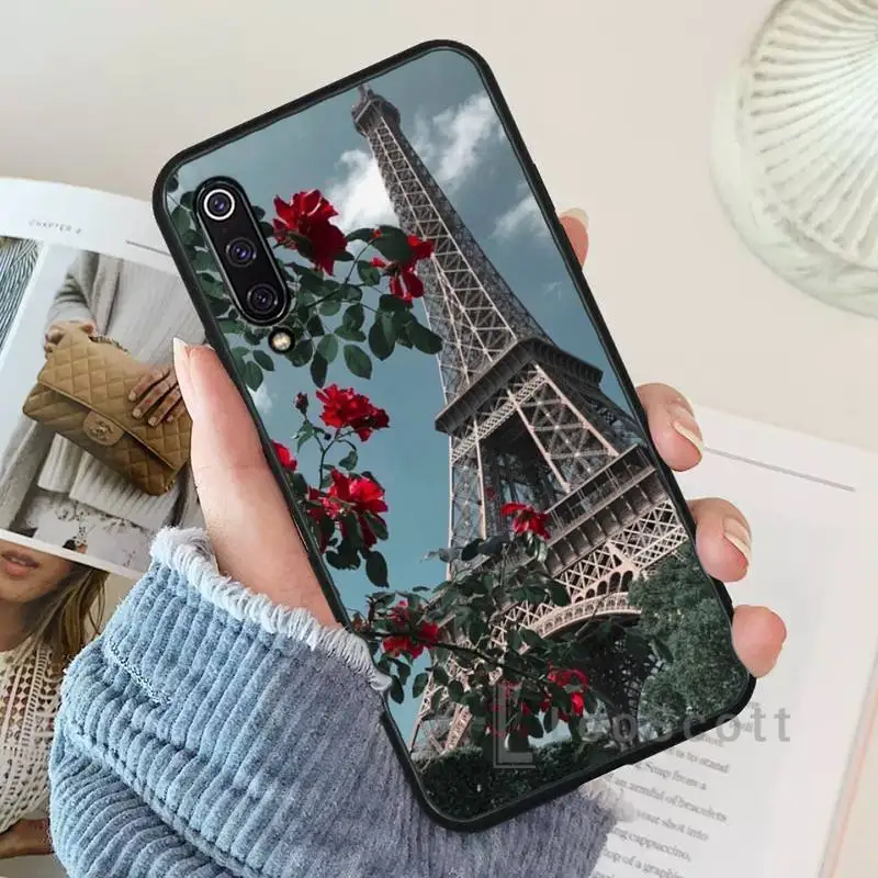

Romantic Paris Eiffel Tower Phone Case For Xiaomi Redmi 4x 5 plus 6A 7 7A 8 mi8 8lite 9 note 4 5 7 8 pro