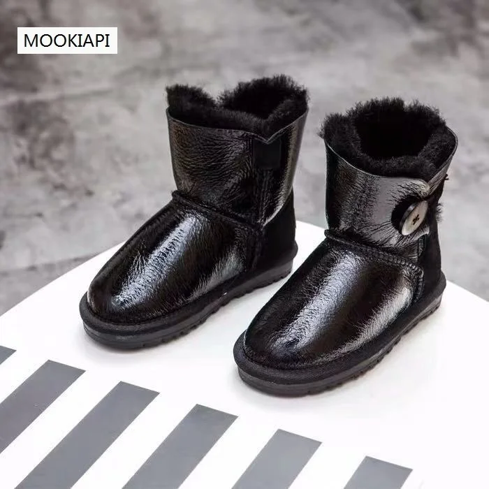 В 2019 году новые австралийские детские зимние ботинки из овчины и меха чистая