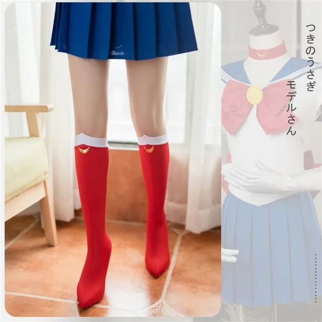 

Anime Sailor Moon Tsukino Usagi Lovley Girls Cosplay Socks Stockings Costume Boots Shoes Case Cover