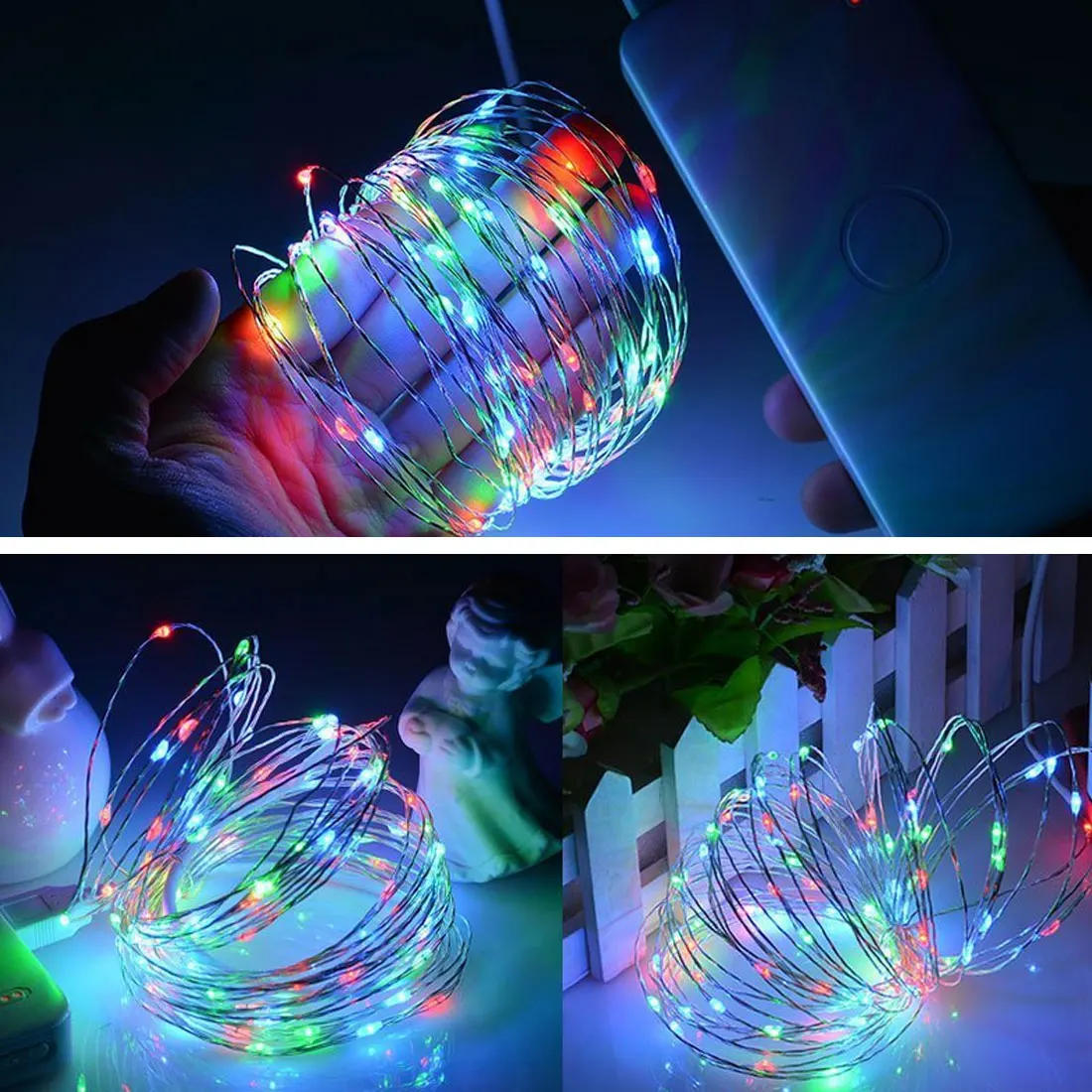 

Strip Light Led String Light Cooper Wire 3AA battery Christmas Light For Holiday Fairy Wedding Party Decoration 2M 5M10M
