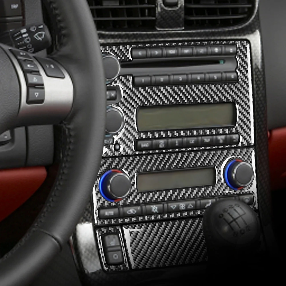 

5pcs/set Carbon Fiber Console Control Panel Trim for Chevrolet Corvette C6