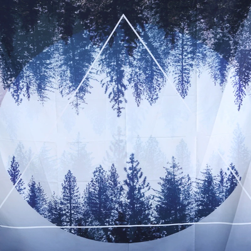 Shiny Night Durable Wall Hanging Beautiful Forest Starry Sky Natural Scenery Pattern Tapestry Bedroom Home Decor Art | Дом и сад