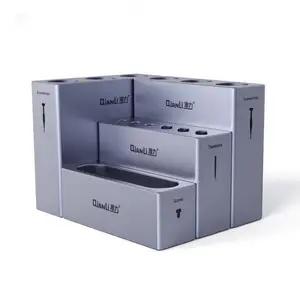 4pcsset qianli new high quality aluminum alloy modular storage box for mobile phone repair parts and tool storage free global shipping