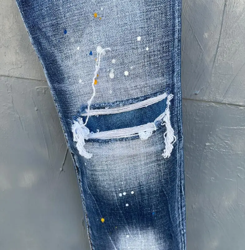 classic,Authentic DSQUARED2,Retro,Italian brand ,Women/Men Jeans,locomotive,Jogging jeans,DSQ037