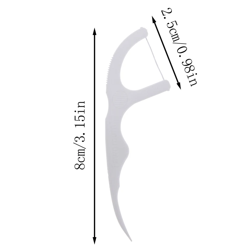 

30Pcs/Pack Oral Hygiene Dental Floss Flosser Sticks White Color Tooth Picks Teeth Plaque Remover Adult Interdental Brushes