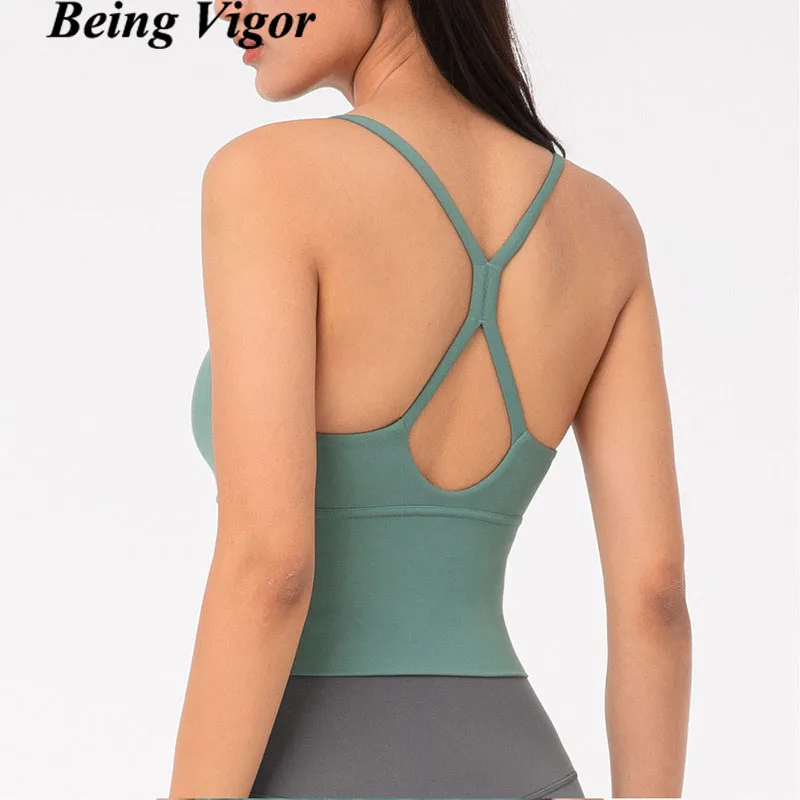 

Бюстгальтер спортивный женский со съемными чашечками, светильник бретельках