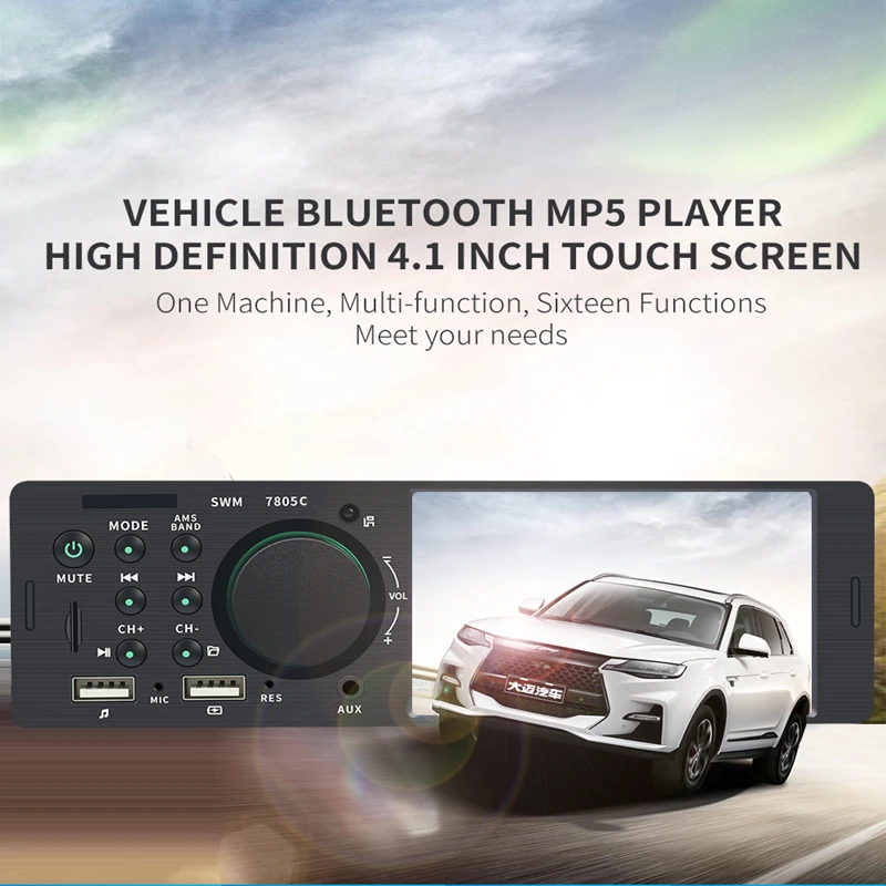 M2 автомобильный Радио авторадио плеер 12V Bluetooth аудио mp3-плеер телефон зарядка Usb