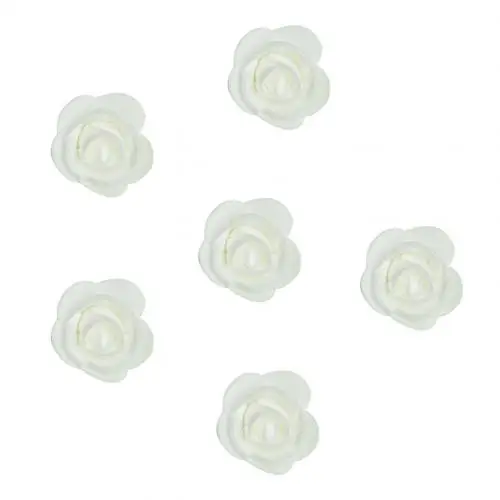 Milk White Новое поступление 500 шт 3,5 см ПЭ пена Искусственный цветок розы DIY медведь кукла Дворец бракосочетаний Декор - Цвет: Milk White