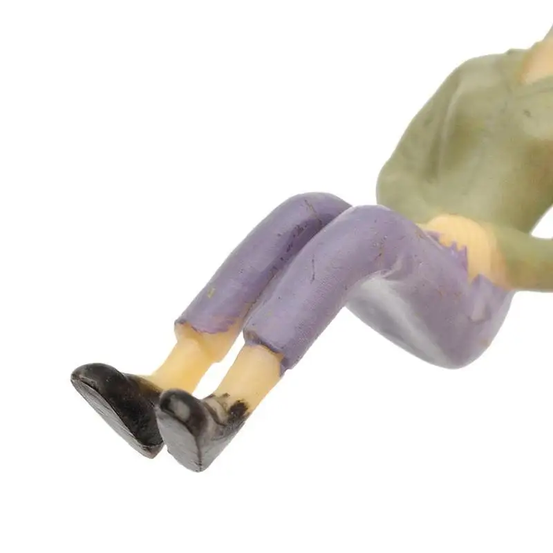 

1:87 10pcs Building Small Color Sitting Man Sand Table Model Craft Toys Painted Model People Figure Sitting Villain Children Toy