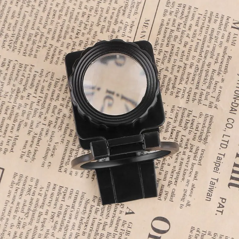 

Metal Foldable Magnifier 20X Linen Tester Loupe Cloth Thread Counter Magnifying Glass Lens