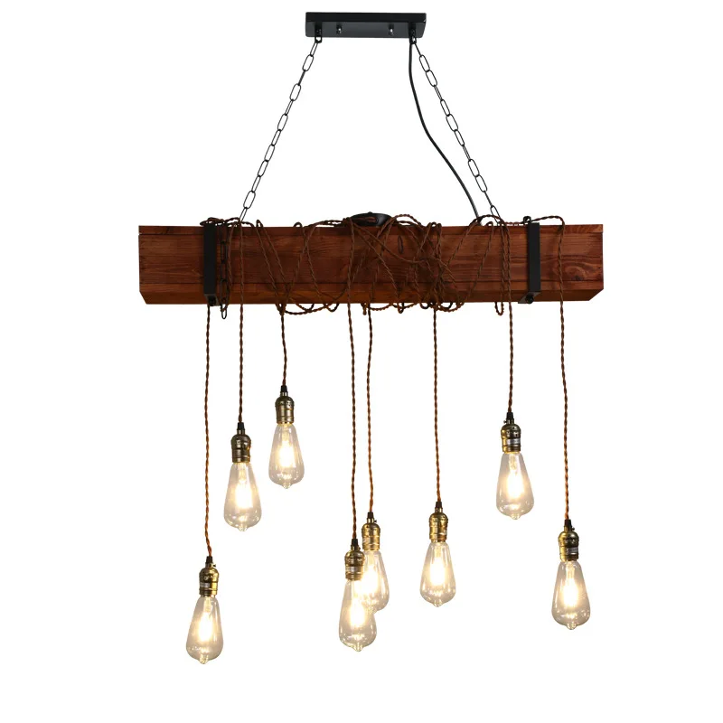 Американский Ретро промышленный стиль люстра Ресторан Бар Настольная лампа