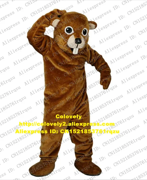 Коричневая выдра лютра бобр нутриа арахис бобак Гофер талисман костюм для