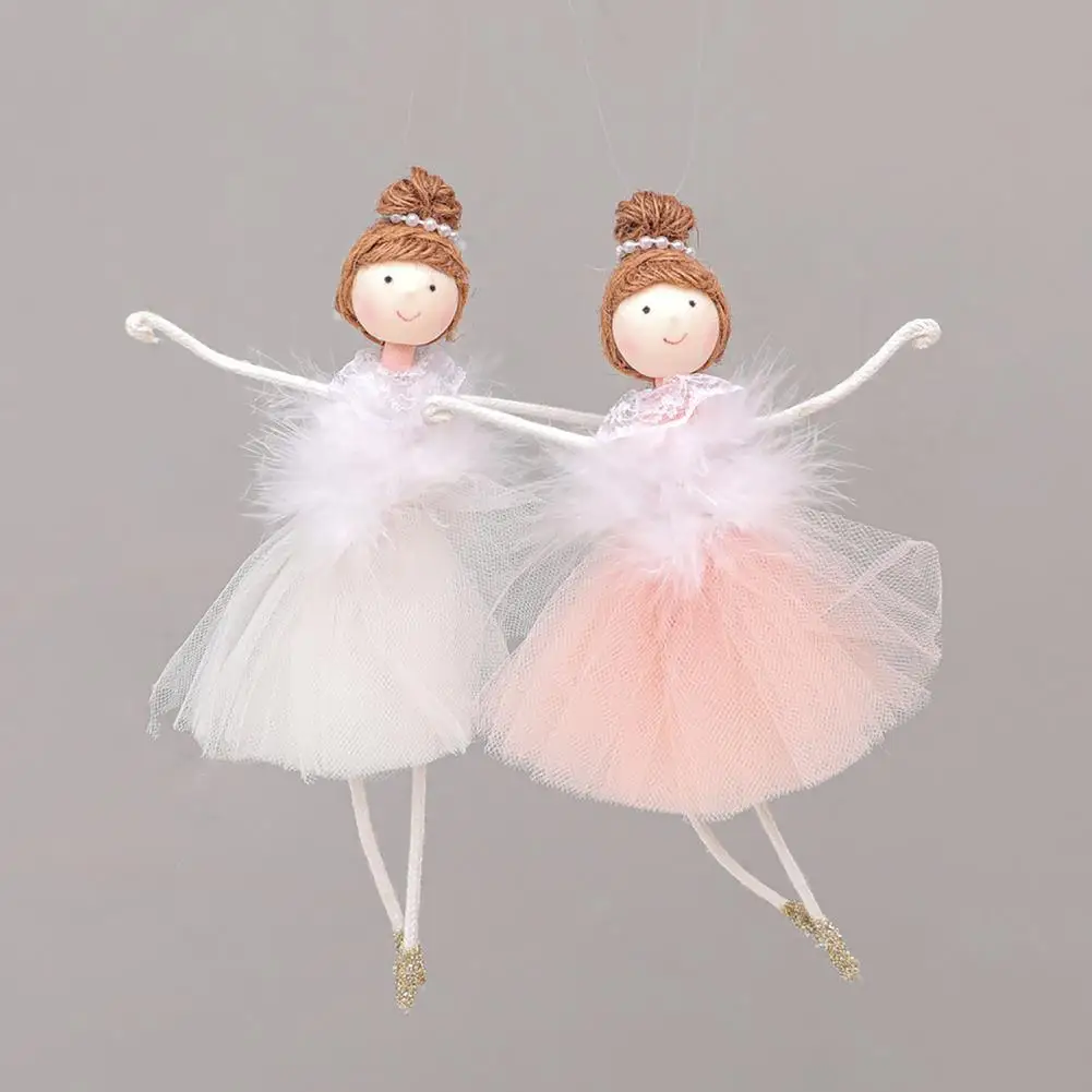 

Christmas Ornament Plush Ballerina Girl Pendant Unique Exquisite Decoration Door Wall Bedside Christmas Tree Hanging Ornament