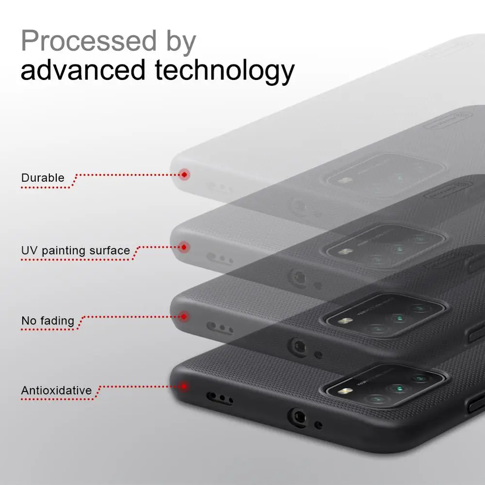 

for Xiaomi Poco M3 Case Nillkin Camshield Slide Camera Case PC Frosted Shield Phone Case for Xiaomi Poco M3 Global Version Cases