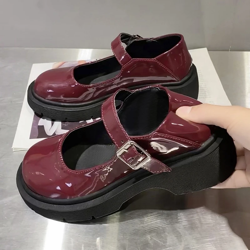 

Lolita Woman Shoes 2021 New Mary Jane Shoes Red High Heel Women's Shoes JK Shoes Mary Jane Shoes Women's Shoes White Heels
