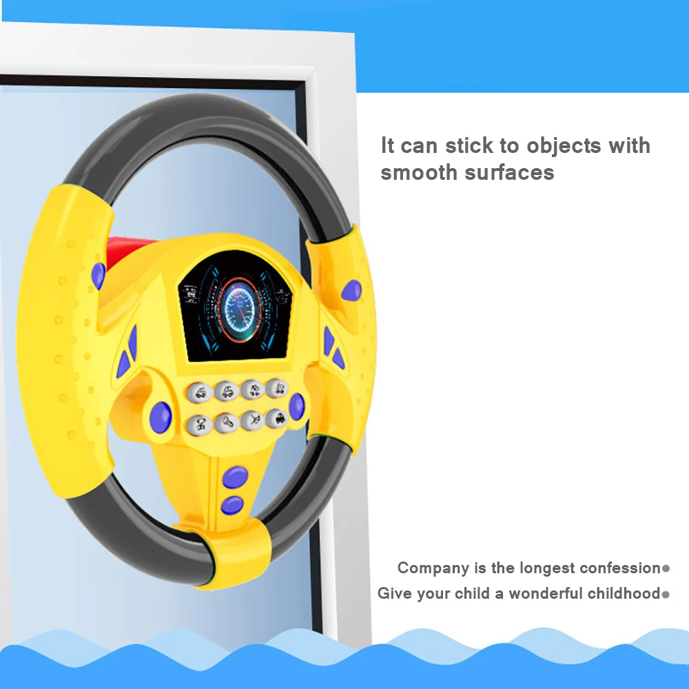 

Baby Toys Copilot Steering Wheel Puzzle Baby Developing Educational Toy Simulation Steering Toys Car For Child Kids Xmas Gift