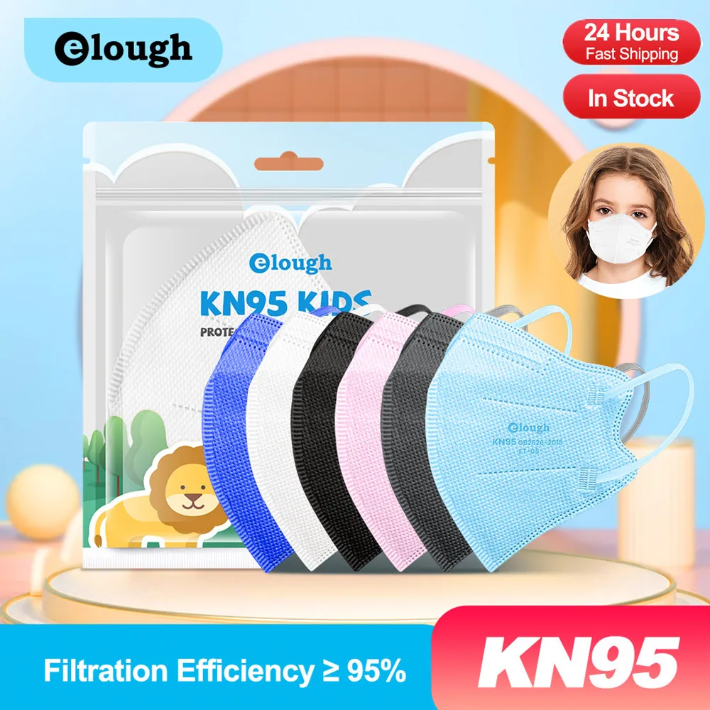 Elough одобренные Детские FPP2 маски цветные модели KN95 FFP2 Mascarillas для детей FFP 2 FFFP2 4