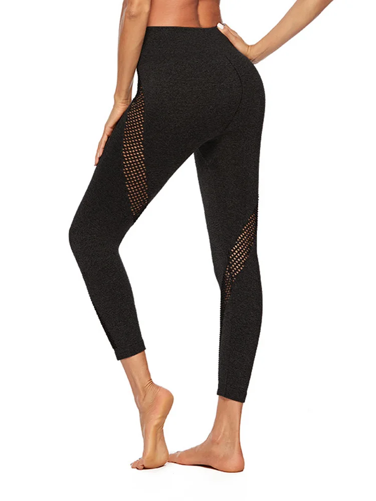 Леггинсы для фитнеса женские бесшовные леггинсы тренировок штаны с высокой