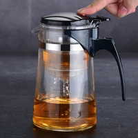 borrey heat resistant glass teapot with infuser filter chinese kung fu puer oolong tea teapot 500ml kamjove tea pot water kettle