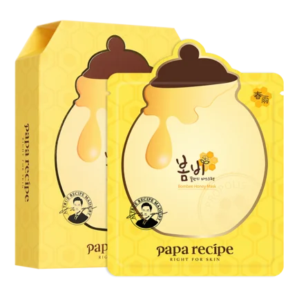 Yellow Папа рецепт Bombee Медовая маска упаковка 10 шт - Цвет: Yellow